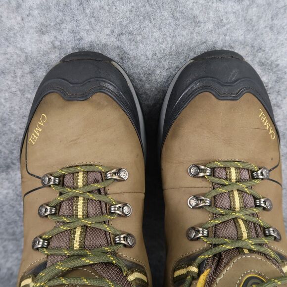 Camel Shoes Mens 9 Hiking Low Leather Boot Outdoor Trekking Active Lace Up Brown - Picture 8 of 14